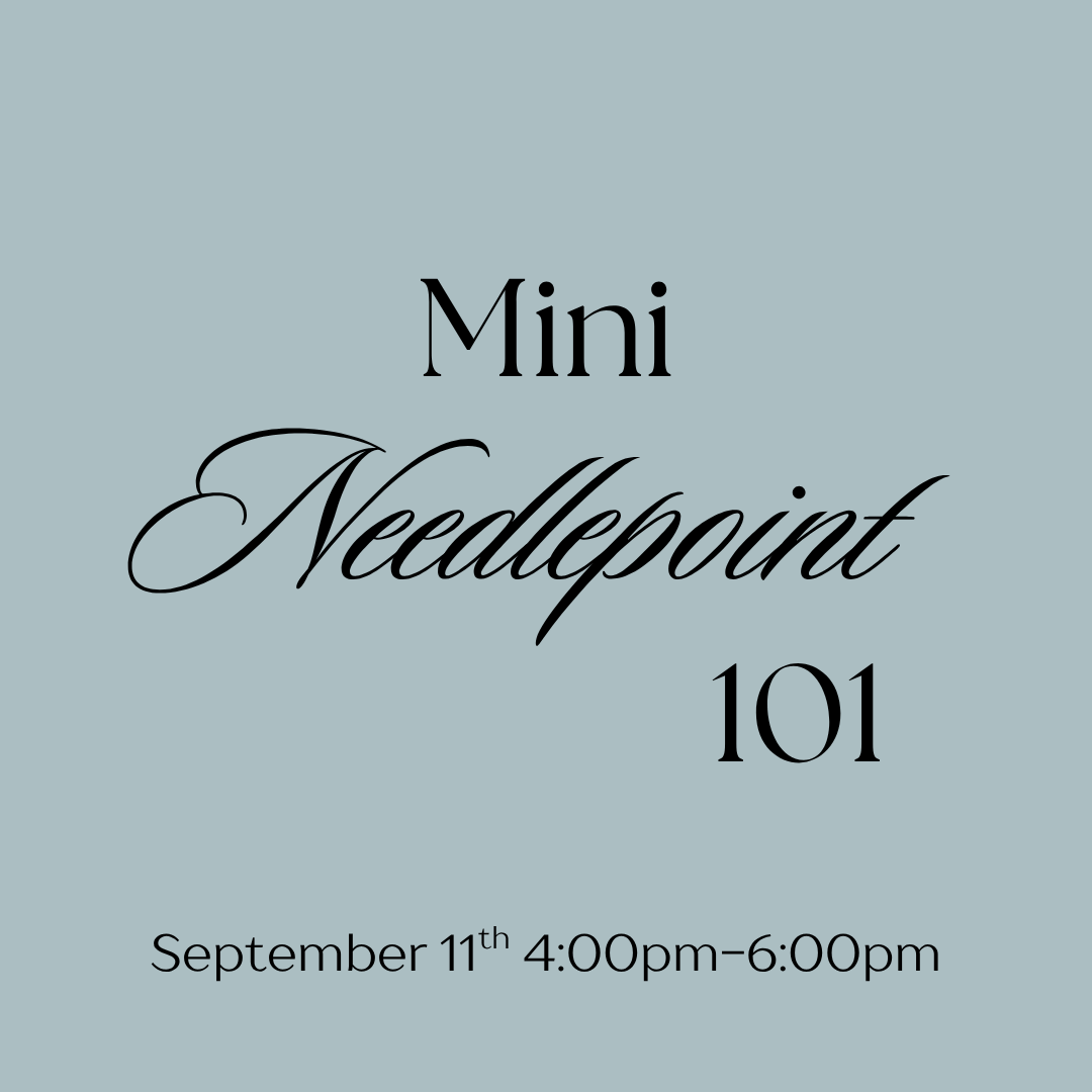 September 11th Mini Needlepoint 101 Class