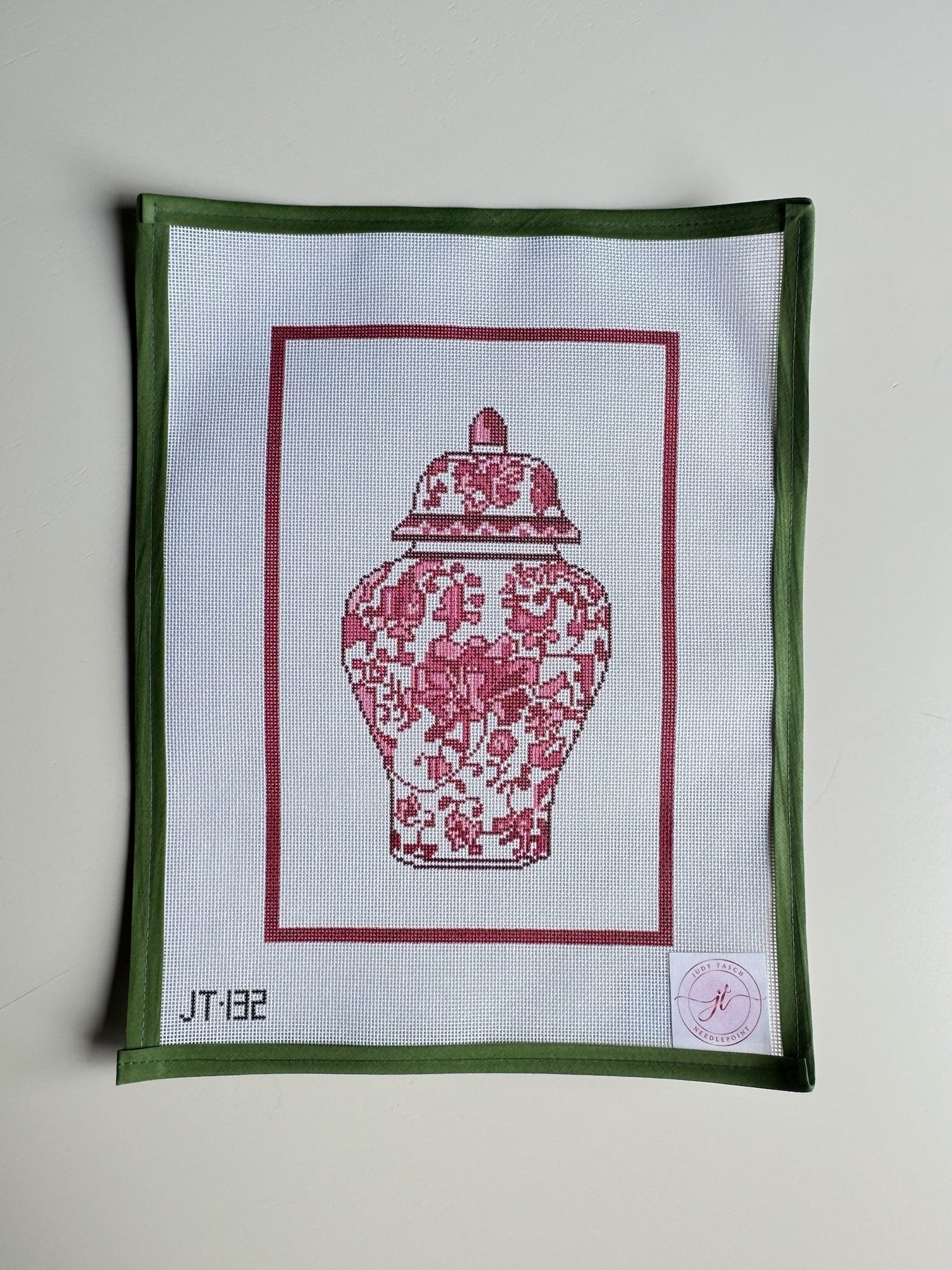 Pink Chinoserie Ginger Jar