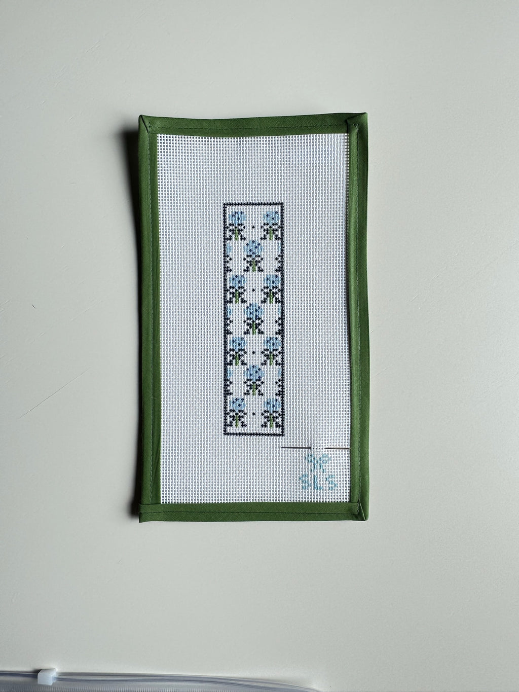 Hydrangea Bookmark/Key Fob Canvas