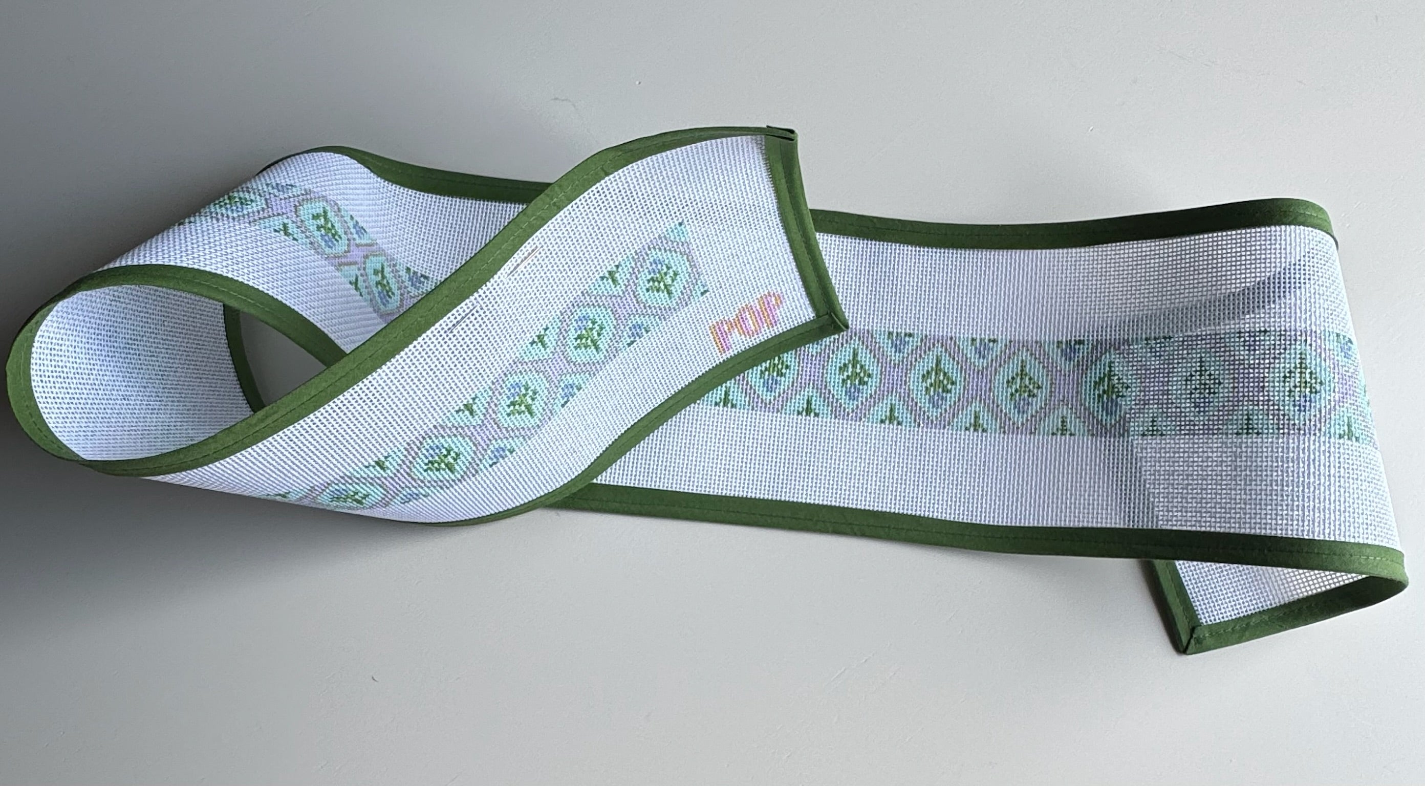 Needlepoint Floral Bag Strap