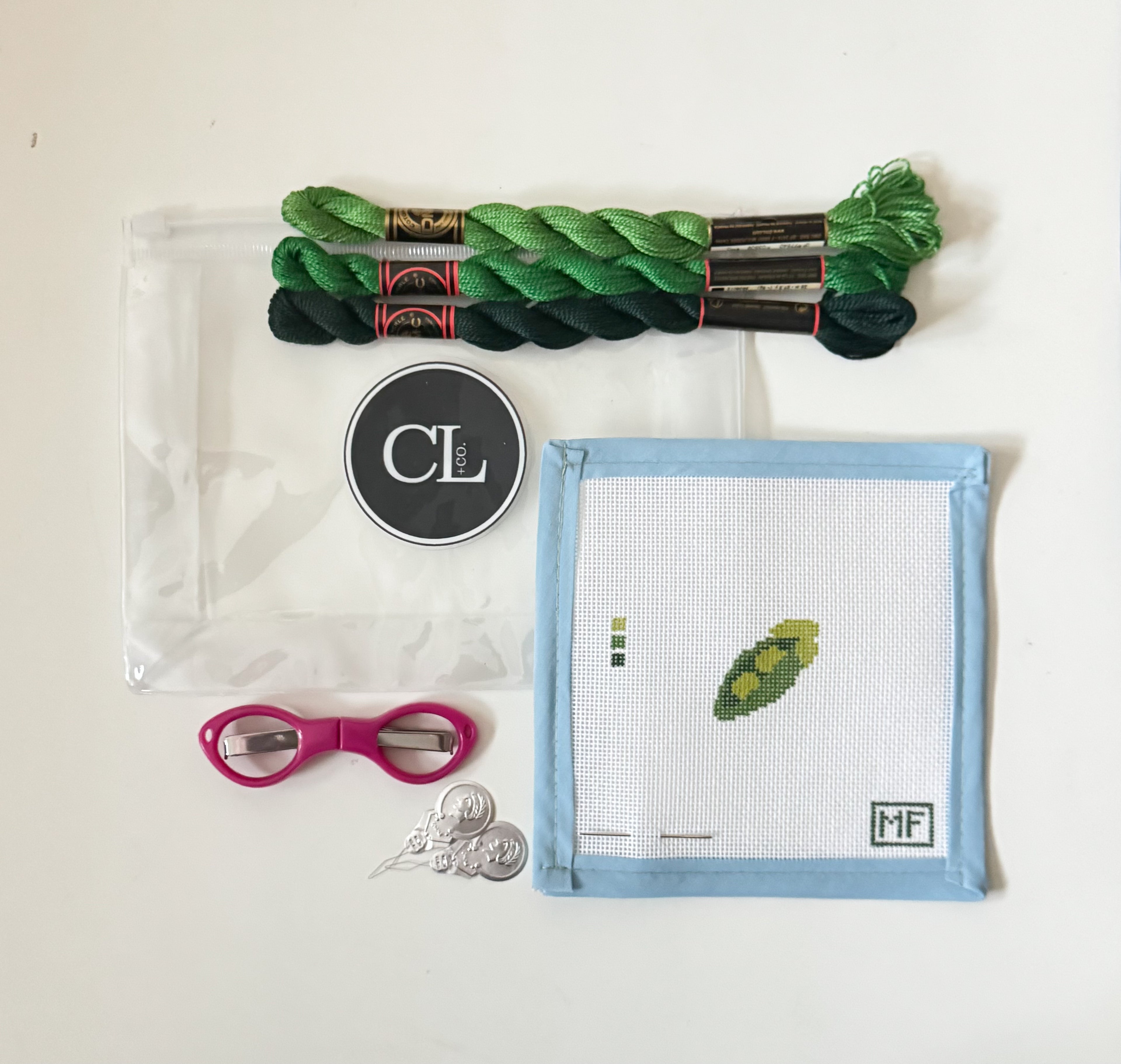 Peas In A Pod Mini Needlepoint Kit