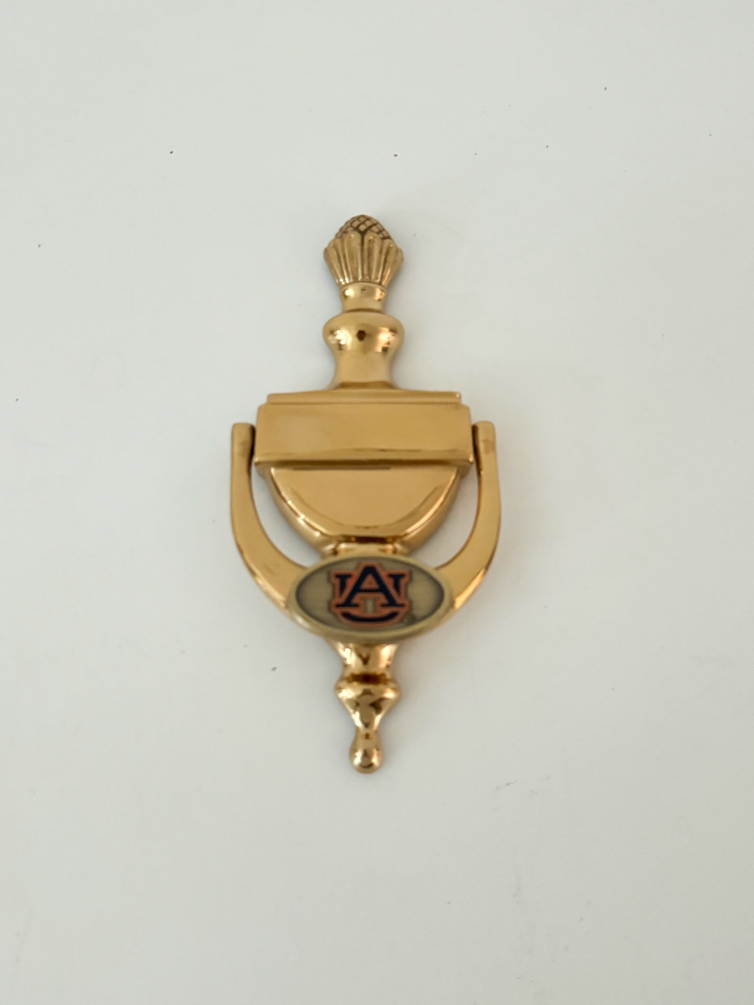 Solid Brass Auburn Tigers Door Knocker