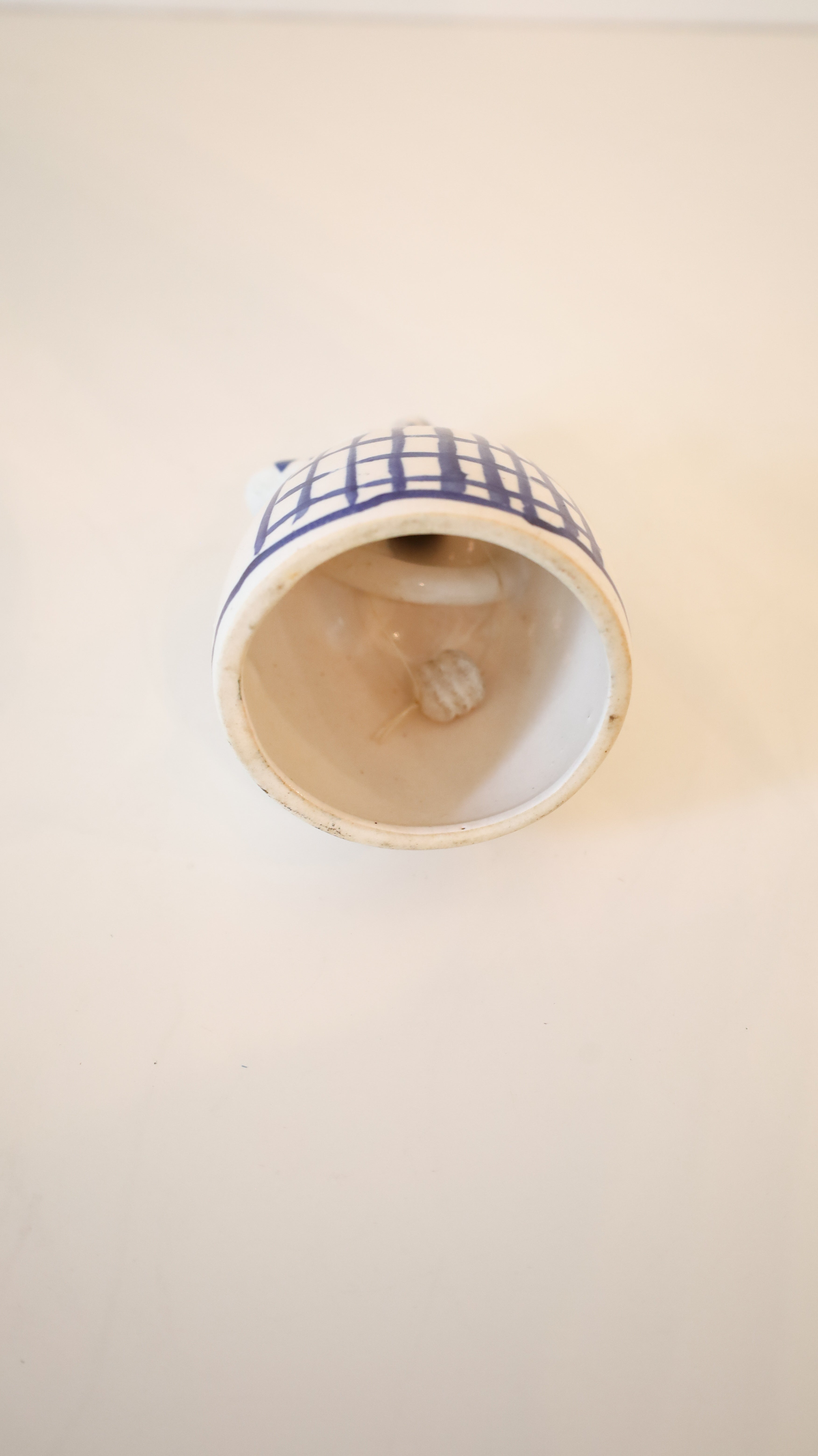 Vintage Delft Blue Dutch Girl Ceramic Hand Bell