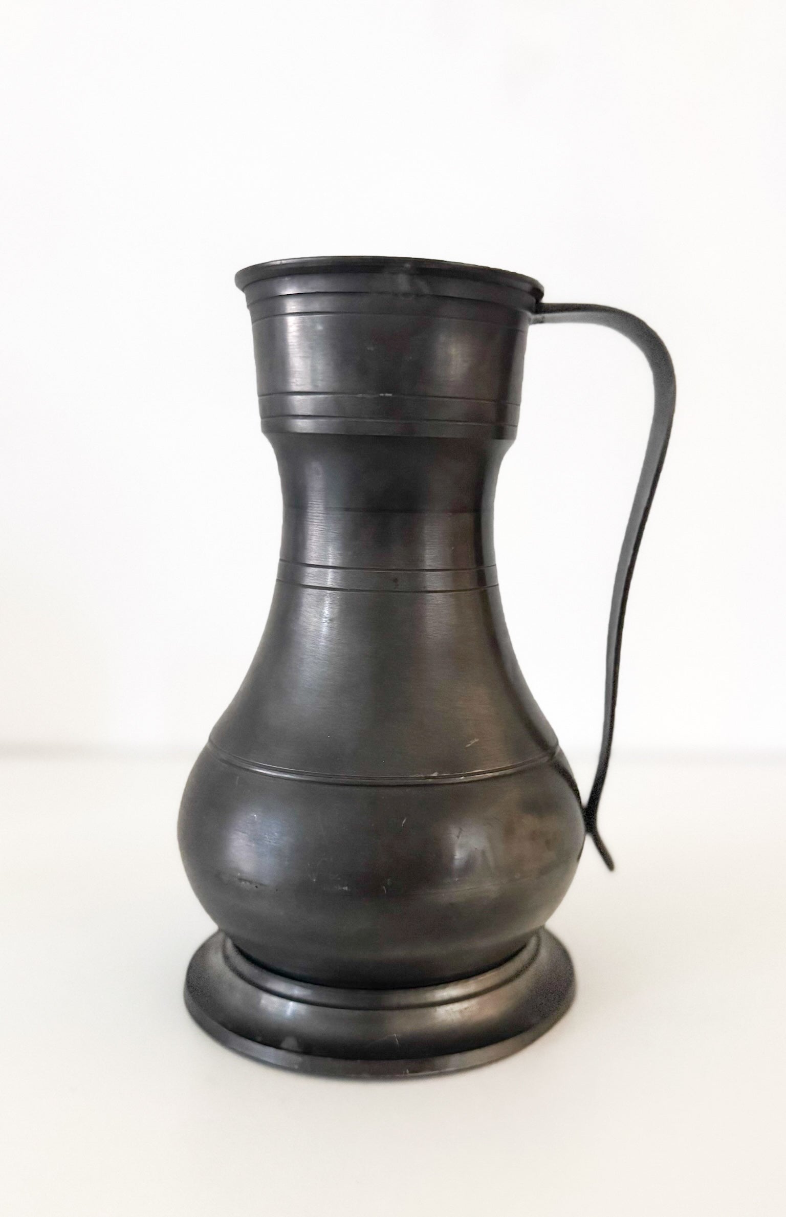 Antique English Pewter Pitcher