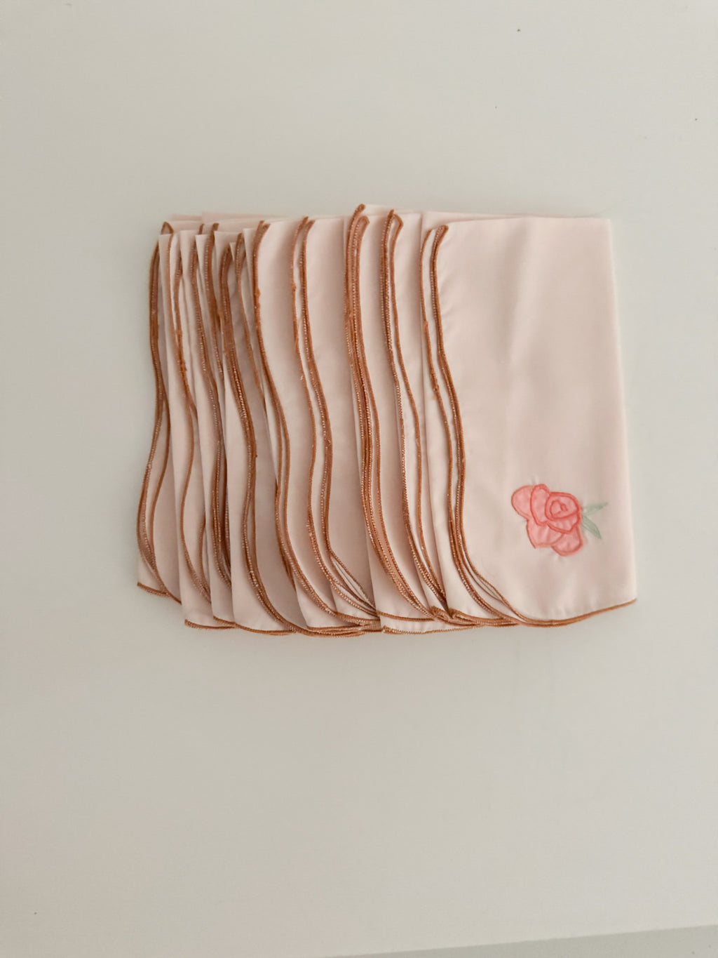 Vintage Pink Cloth Napkins (set of 10)