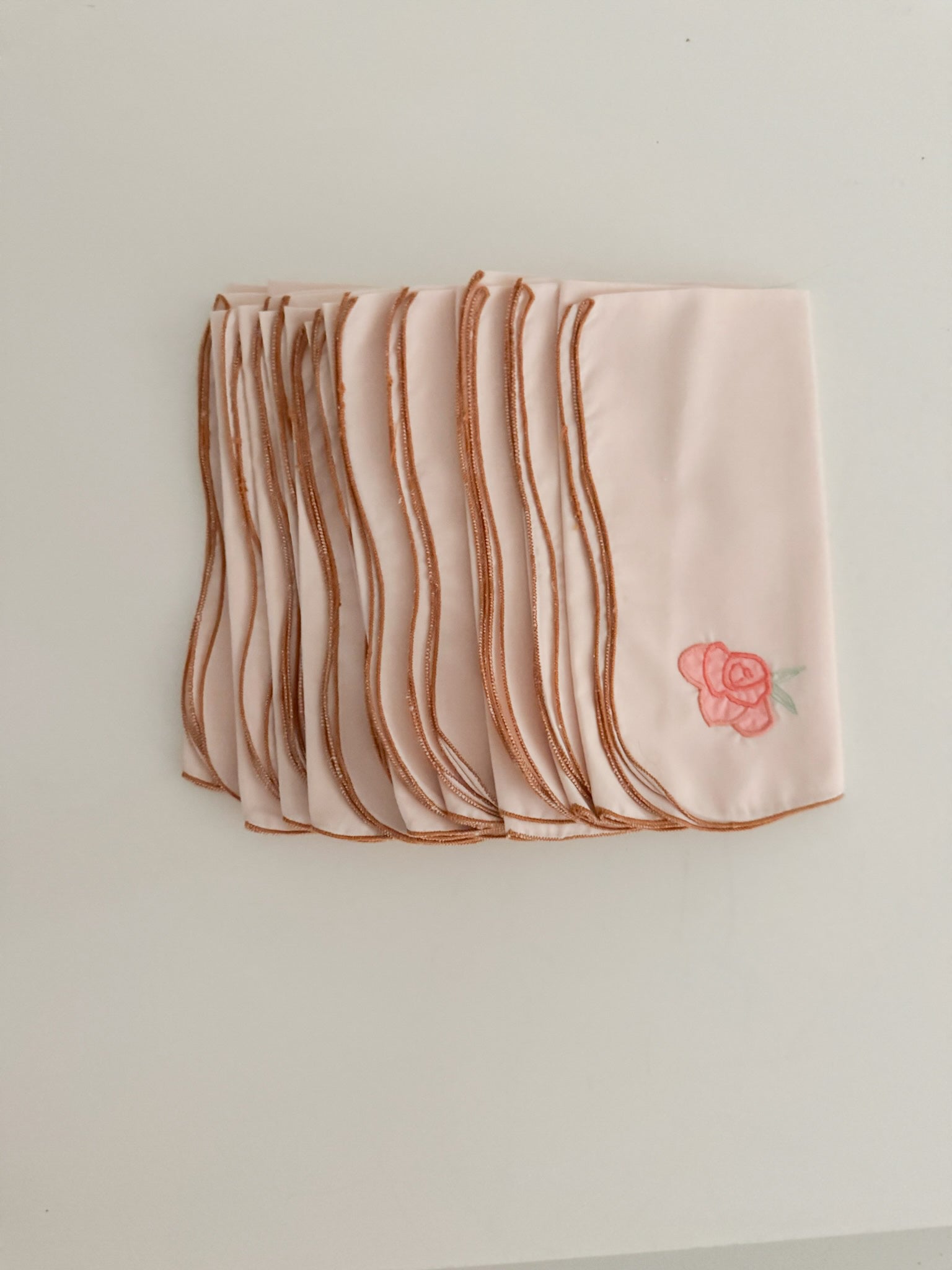 Vintage Pink Cloth Napkins (set of 10)