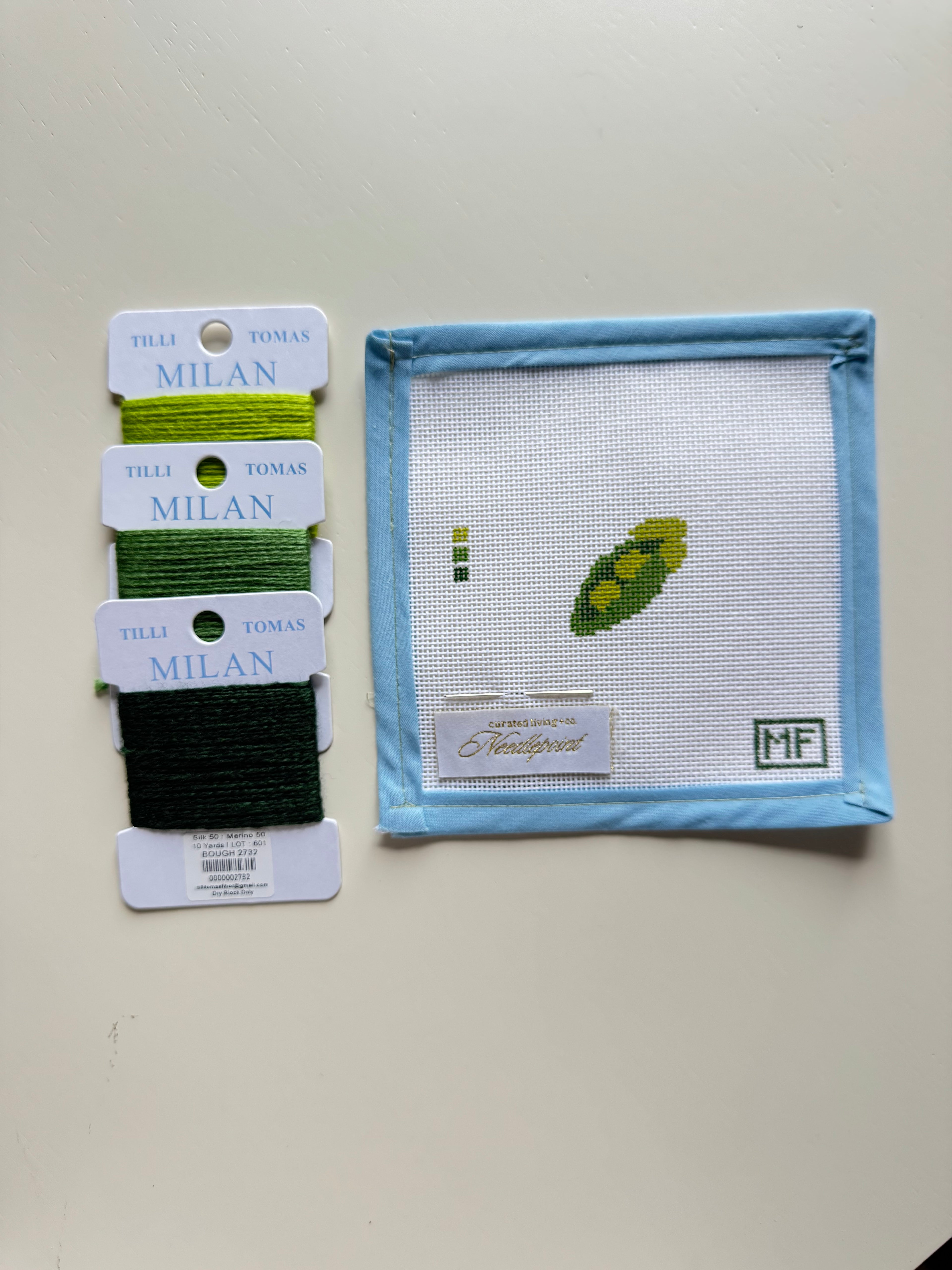 Peas In A Pod Mini Needlepoint Kit