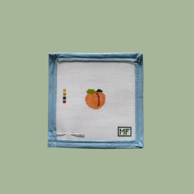 Peach Mini Needlepoint Kit