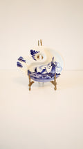 Vintage Delft Blue Windmill Ceramic Ashtray
