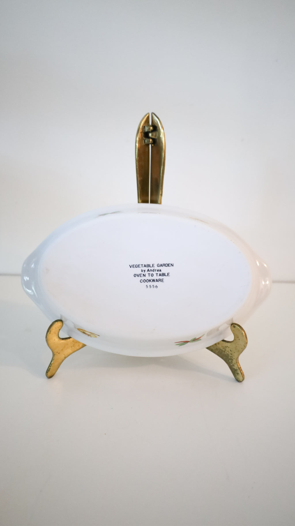 Vintage Andrea by Sadek “Vegetable Garden” Oval Au Gratin Dish