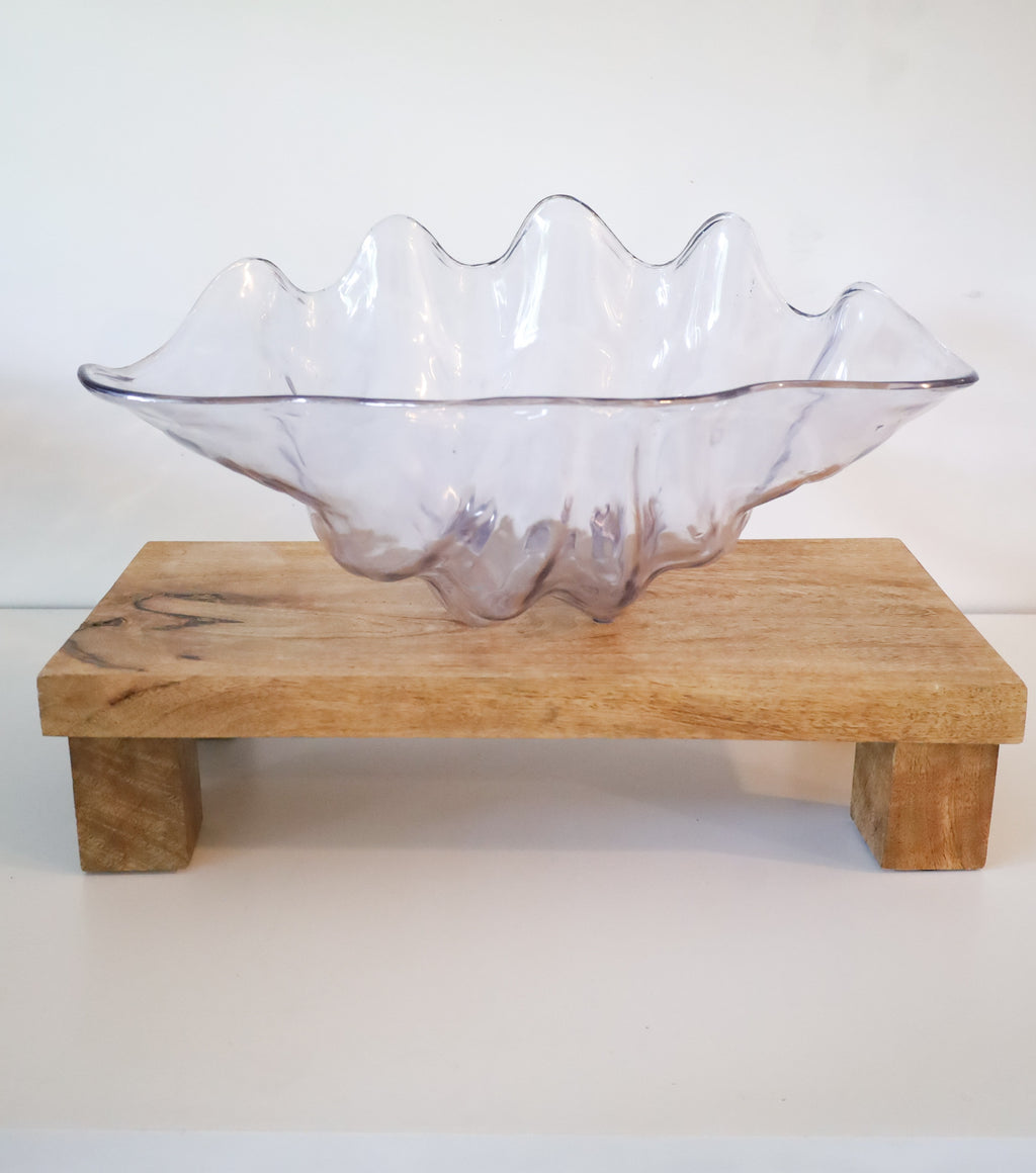 Carlisle Lucite Clam Shell Serving Bowl