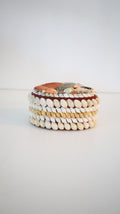 Victorian-Inspired Oval Vintage Trinket Box with Red Velvet Lining