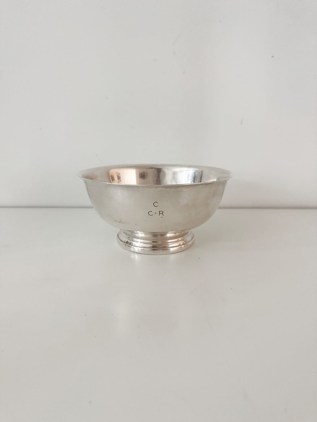Vintage Gorham Paul Revere Bowl with Monogram “C + R”