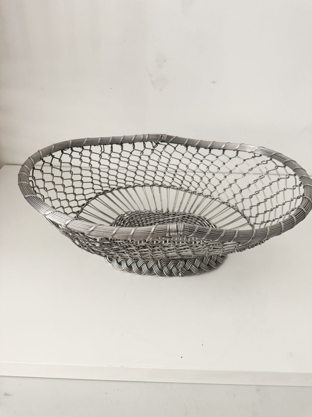 Vintage French Wire Bread Basket