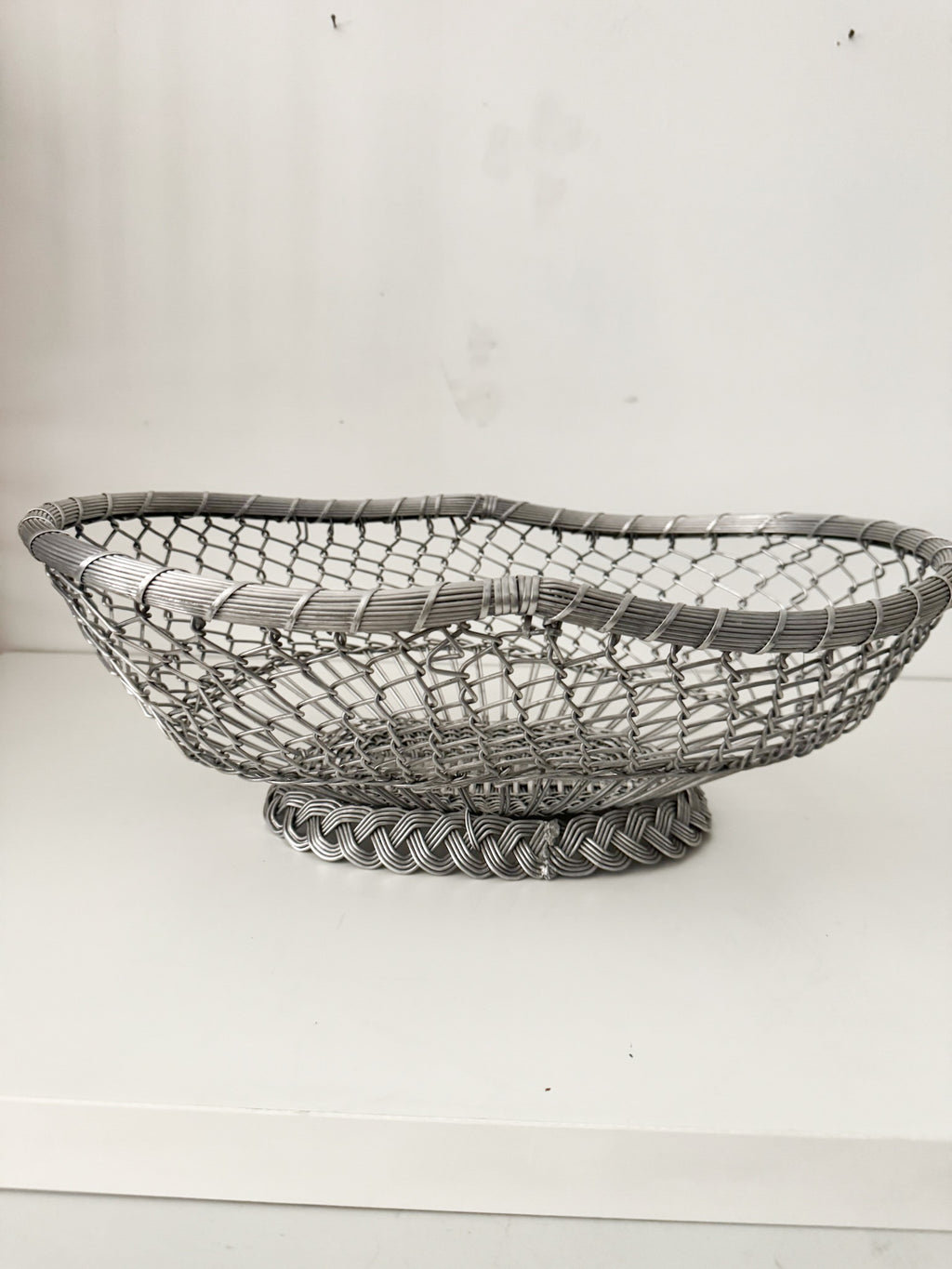 Vintage French Wire Bread Basket