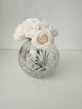 Vintage Lead Crystal Rose Bowl