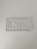 Vintage Cut Glass Rectangle Dish