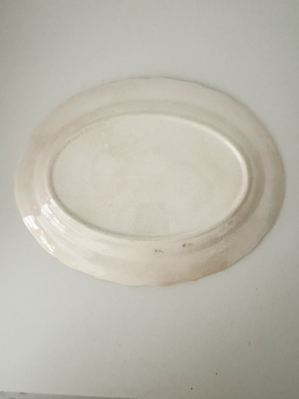 Vintage Oval Serving Ceramic Platter
