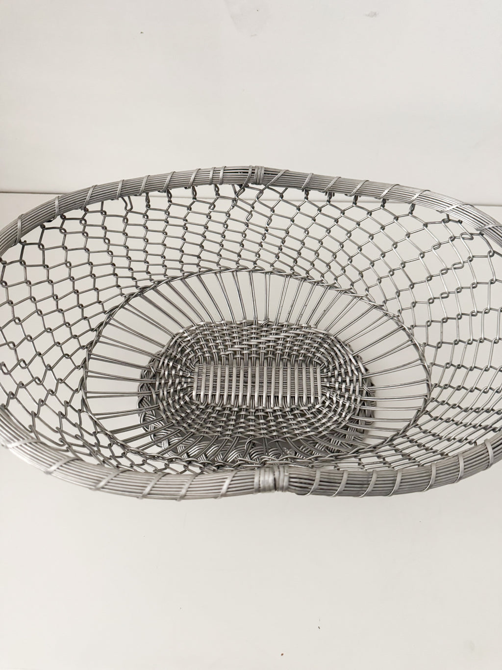 Vintage French Wire Bread Basket