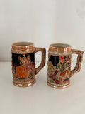 Vintage German-Style Beer Mugs